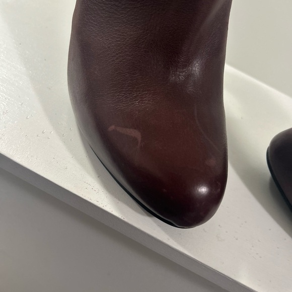 Jessica Simpson Aggie Wine Ankle Boots-Size 8-Light Scuff Marks As Shown - Picture 3 of 4